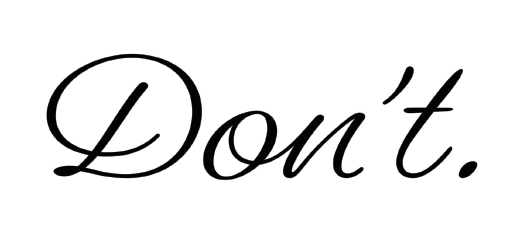 don't image