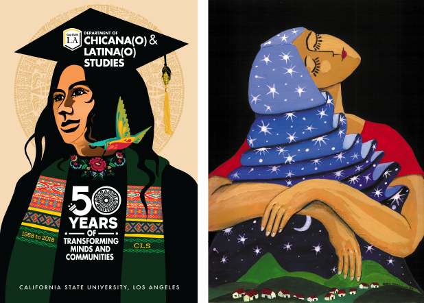 Nery Orellana poster and painting