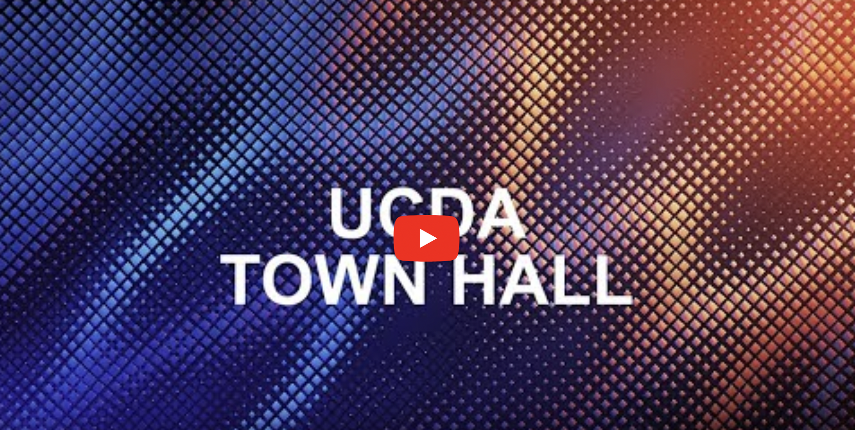 Screen capture of Town Hall video