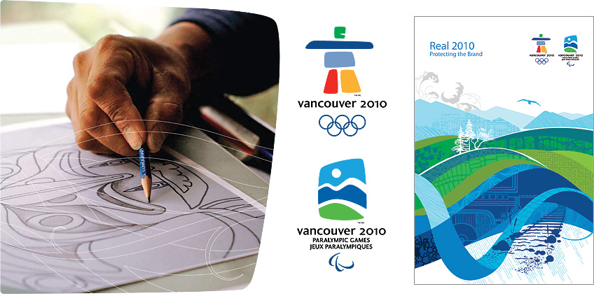 Vancouver 2010 Olympic Winter Games emblem - Canada Postage Stamp
